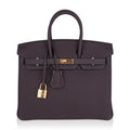 Birkin 25 Bag Chocolat Gold Hardware Togo Leather