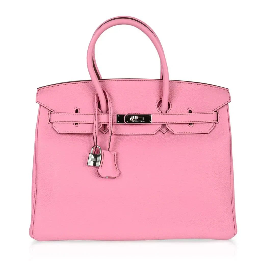 Birkin 35 Bag rare 5P Pink Togo Palladium Hardware