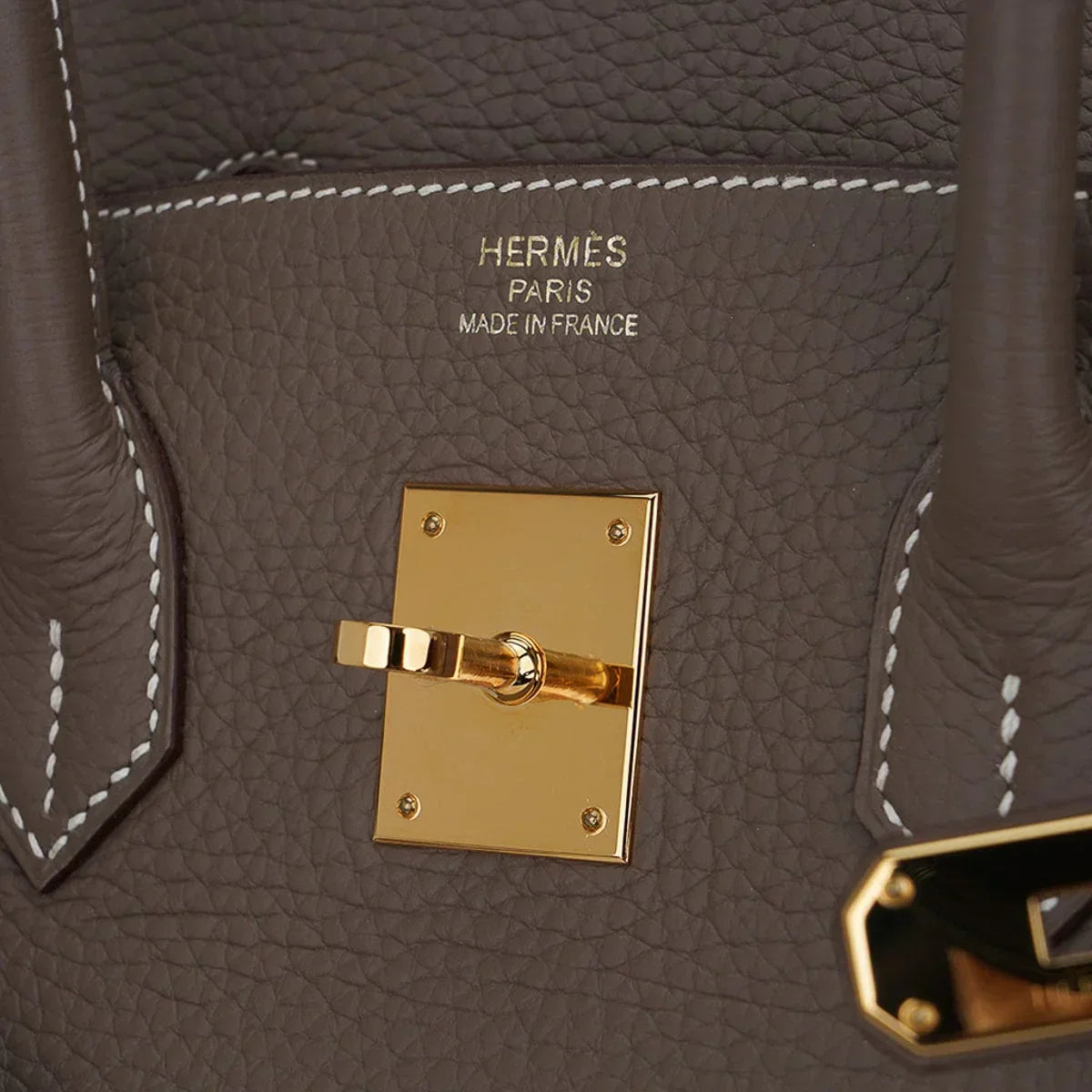 Birkin 35 Bag Etoupe Gold Hardware Togo Leather