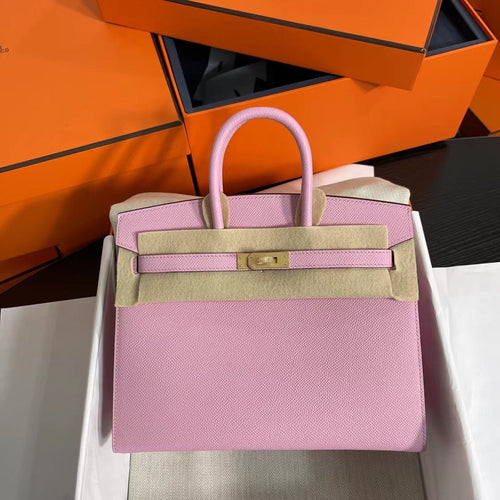 Birkin 25 Sellier Mauve Sylvestre Epsom Gold Hardware