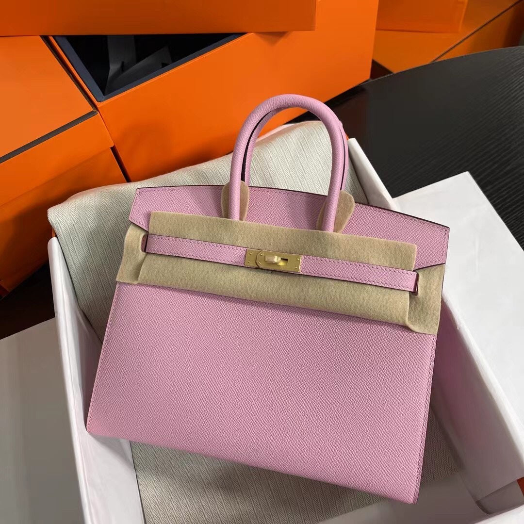 Birkin 25 Sellier Mauve Sylvestre Epsom Gold Hardware