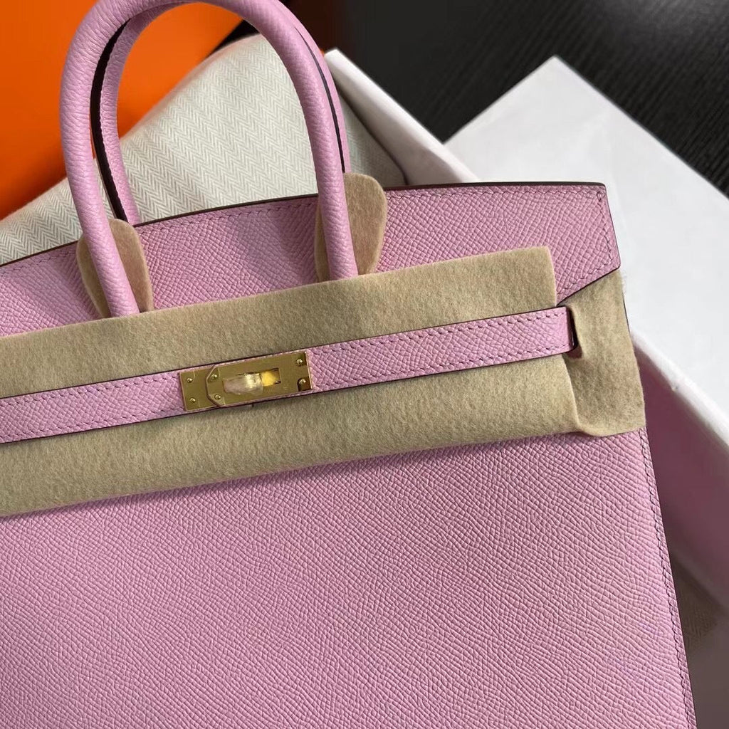 Birkin 25 Sellier Mauve Sylvestre Epsom Gold Hardware