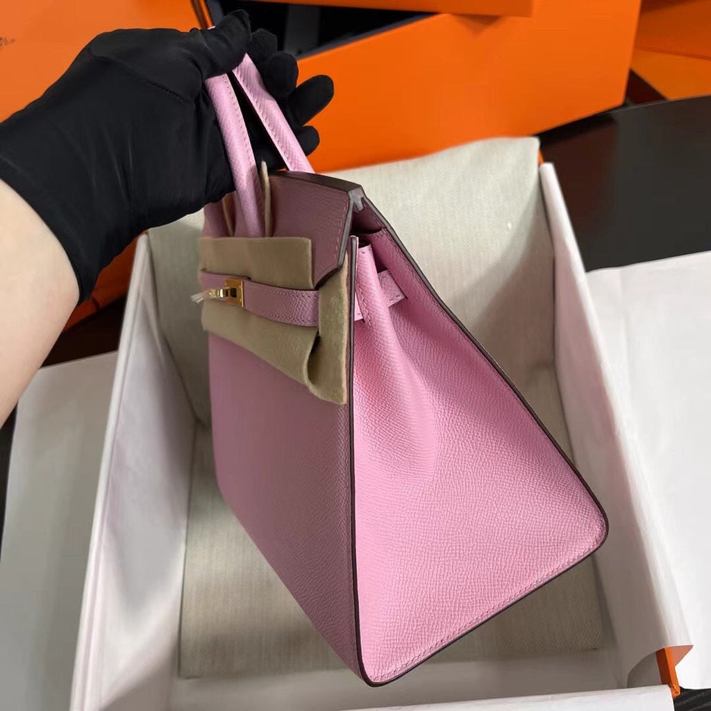 Birkin 25 Sellier Mauve Sylvestre Epsom Gold Hardware