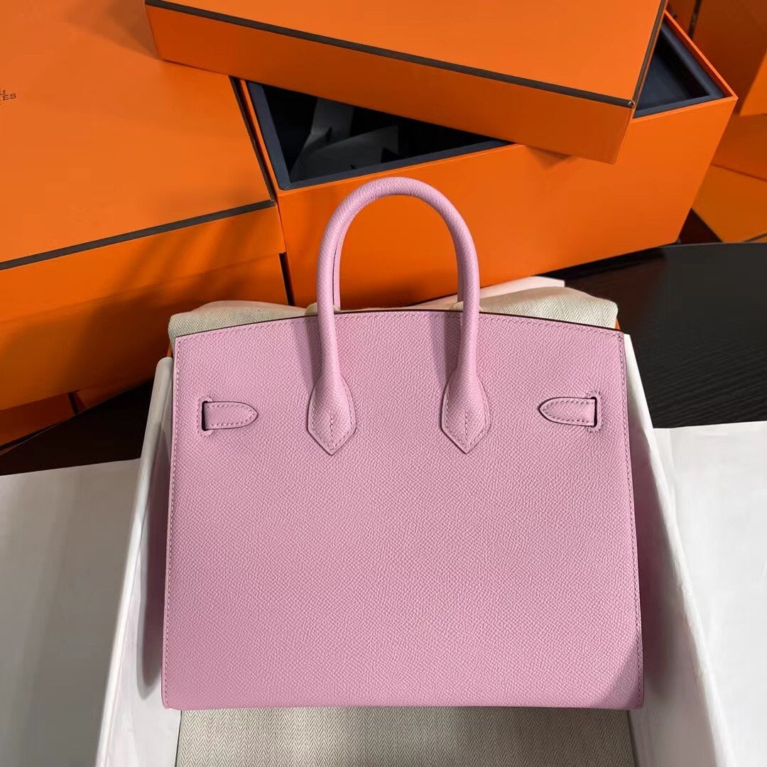Birkin 25 Sellier Mauve Sylvestre Epsom Gold Hardware