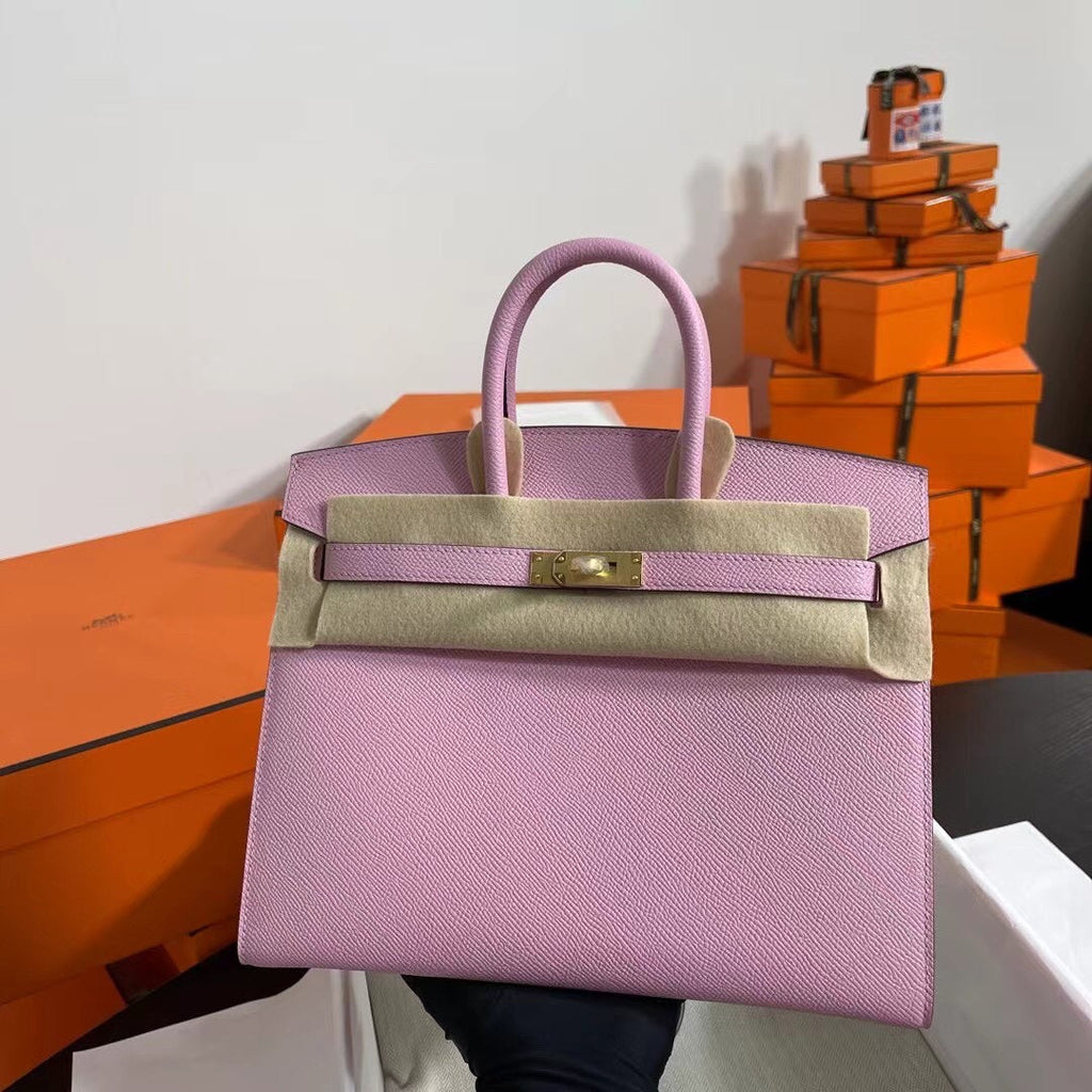 Birkin 25 Sellier Mauve Sylvestre Epsom Gold Hardware