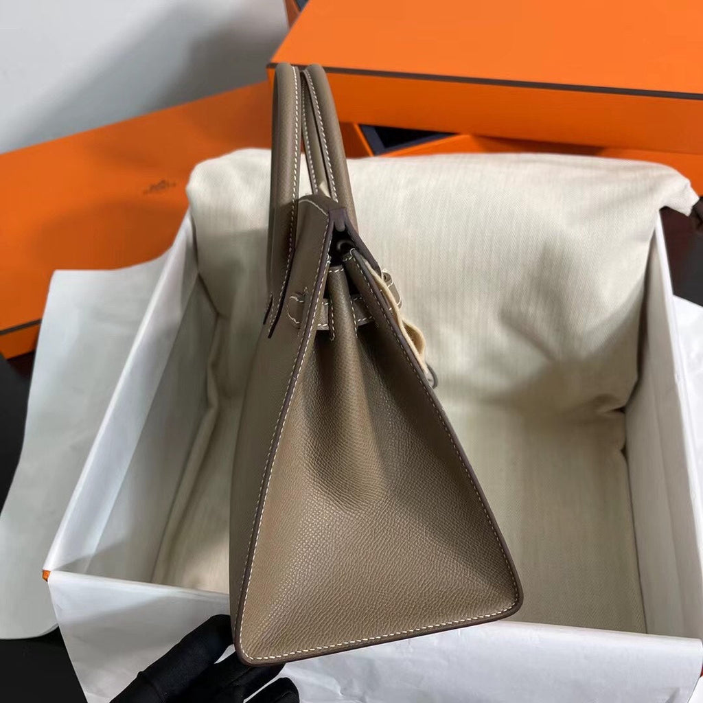 Birkin 25 Sellier 18 Etoupe Epsom Gold Hardware