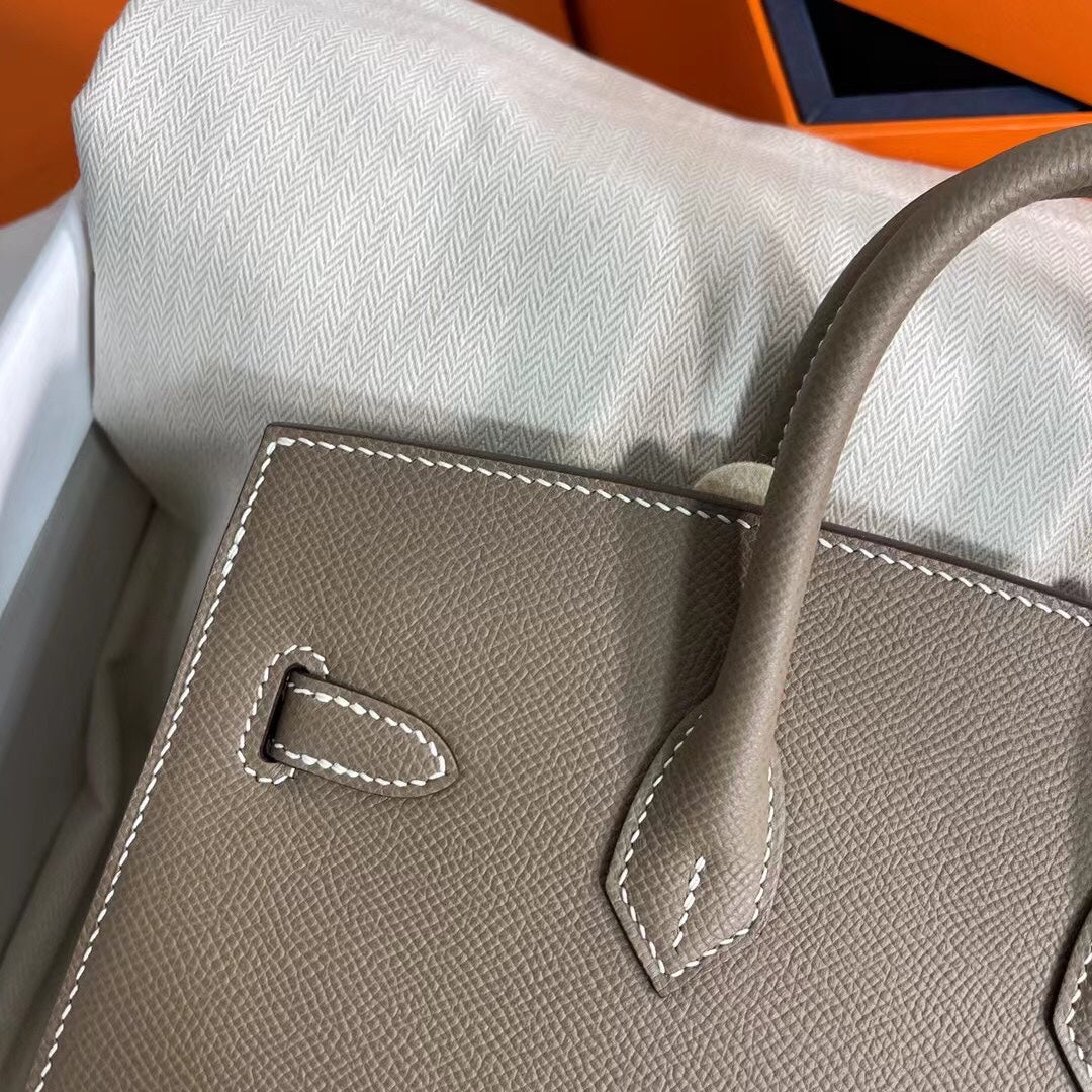 Birkin 25 Sellier 18 Etoupe Epsom Gold Hardware