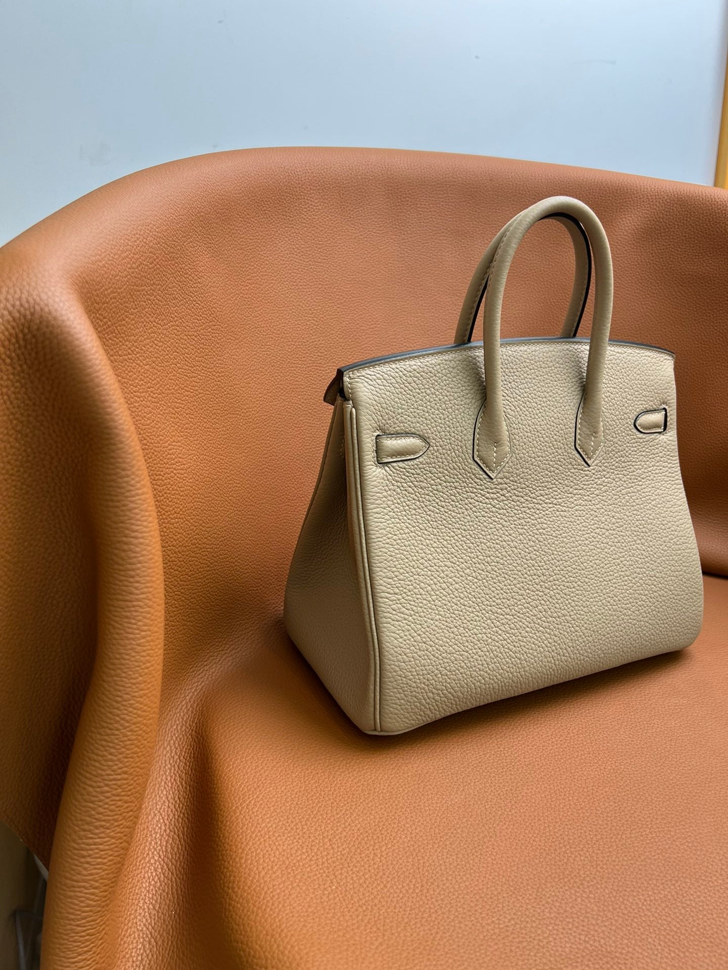 Birkin 25 Retourne in Trench Togo Leather (Gold Hardware)