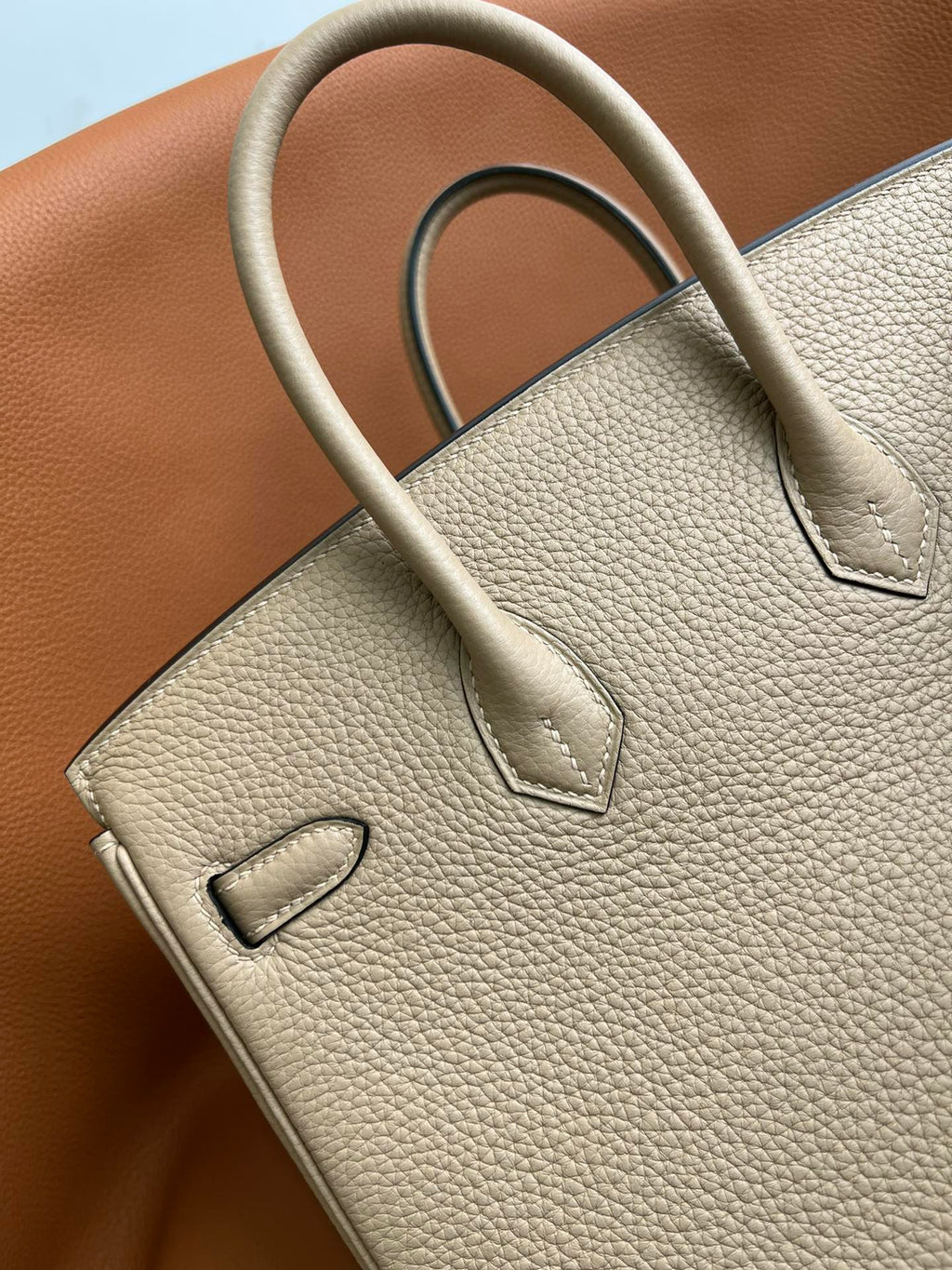 Birkin 25 Retourne in Trench Togo Leather (Gold Hardware)