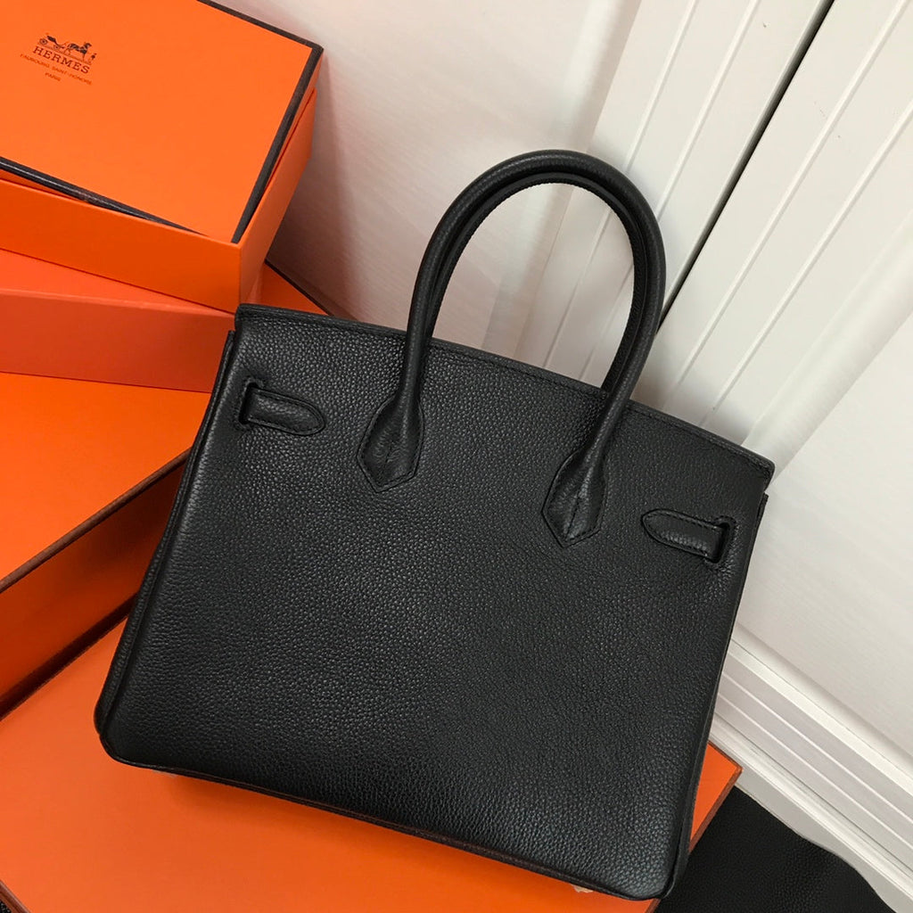 Birkin Retourne in Noir Togo Leather with Contrast Interior (Gold Hardware)