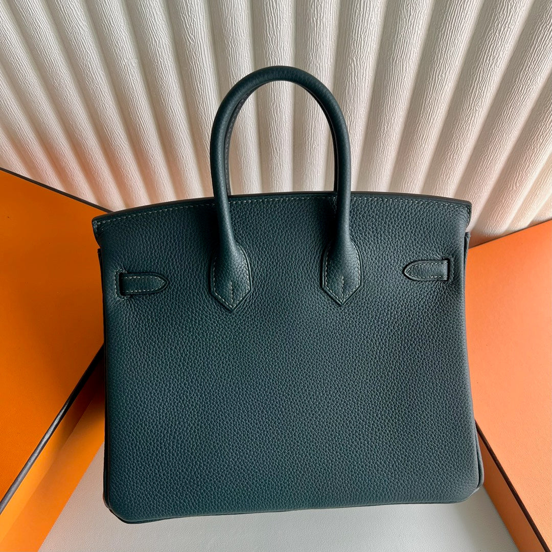 Mini Birkin 25cm Officier Edition in Cypress Green Togo & Swift Calfskin