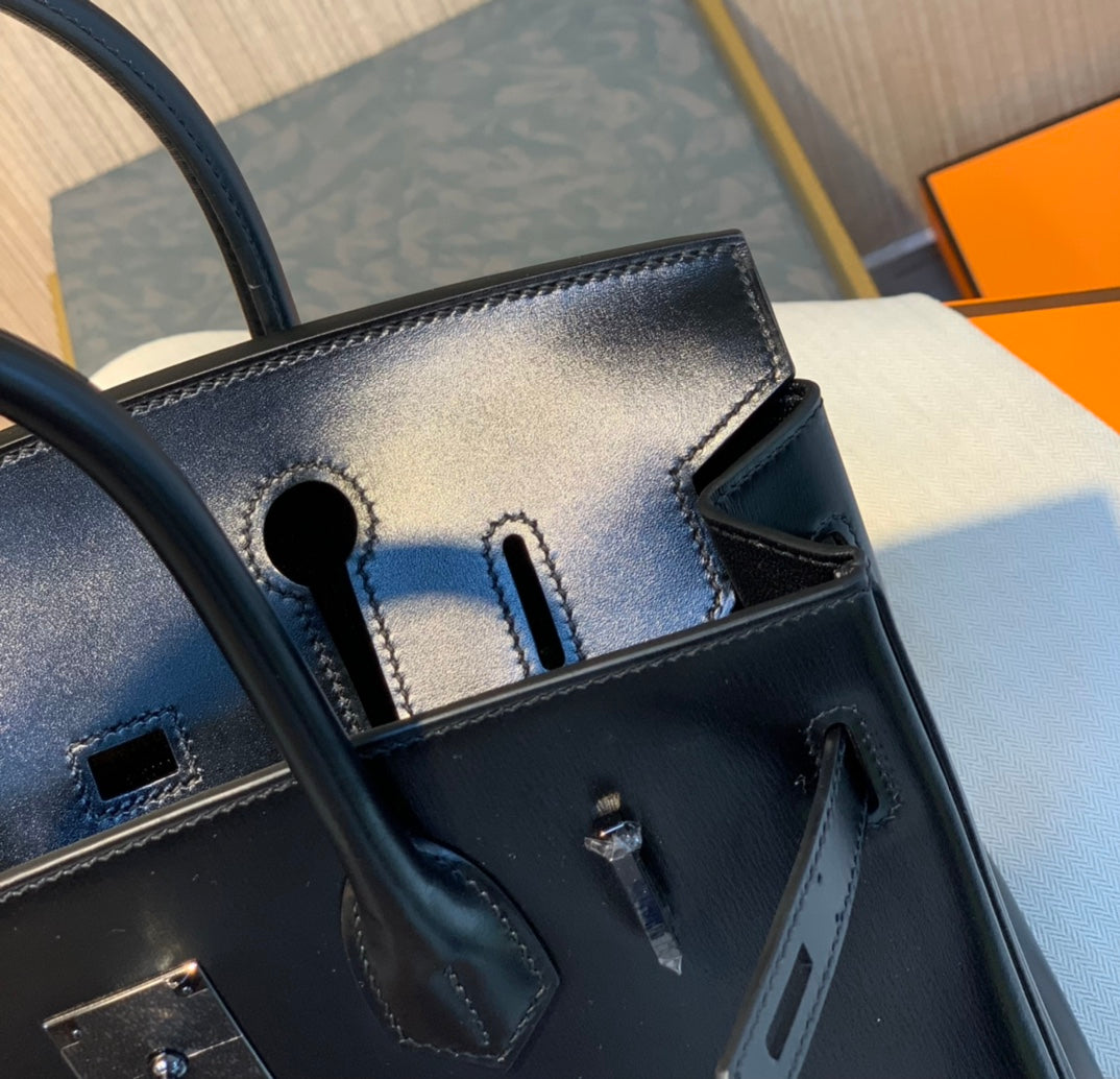 Rare Limited Edition Birkin 30cm So Black Total Matte-Hardware Luxury Tote