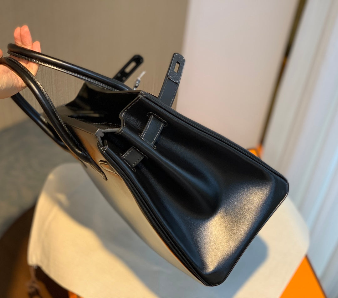 Rare Limited Edition Birkin 30cm So Black Total Matte-Hardware Luxury Tote