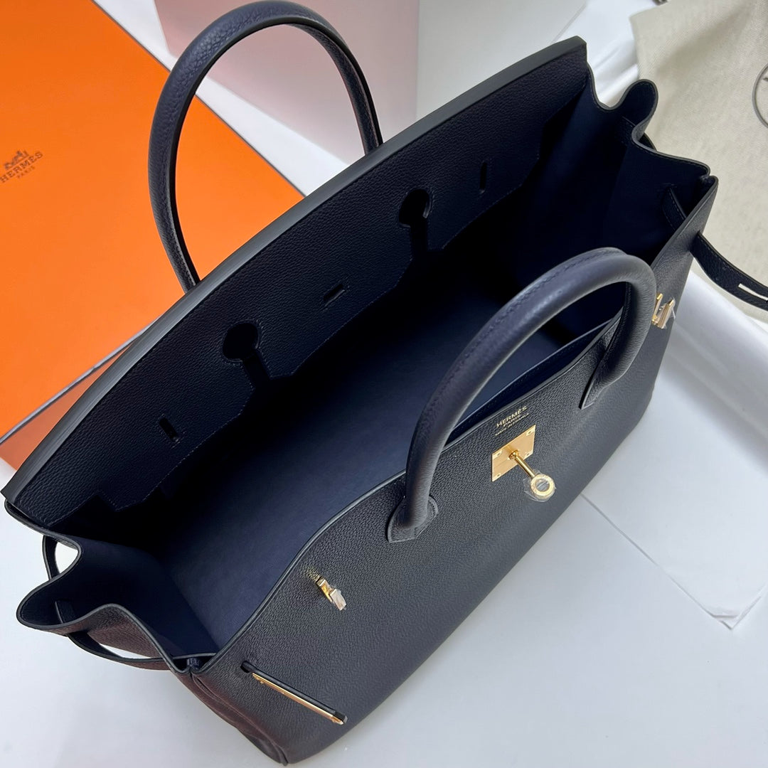 Birkin 30 Retourne in Etoupe Suede Grizzly with White Stitching (Gold Hardware)