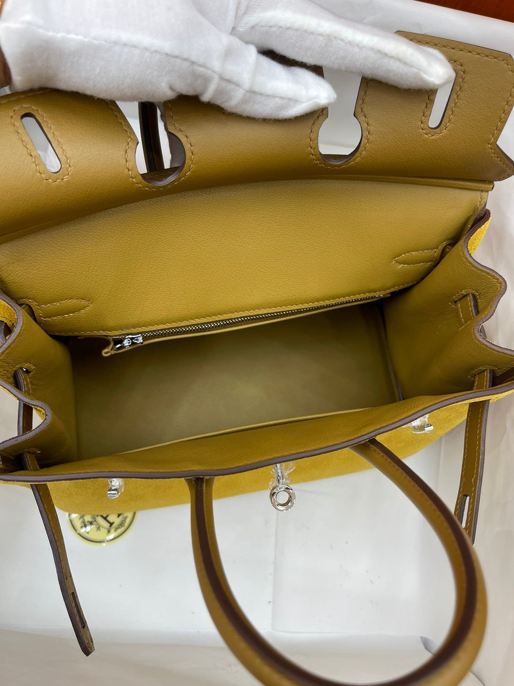 Mini Birkin 25cm Grizzly Edition in Weimaraner Beige & Suede (Silver Hardware)
