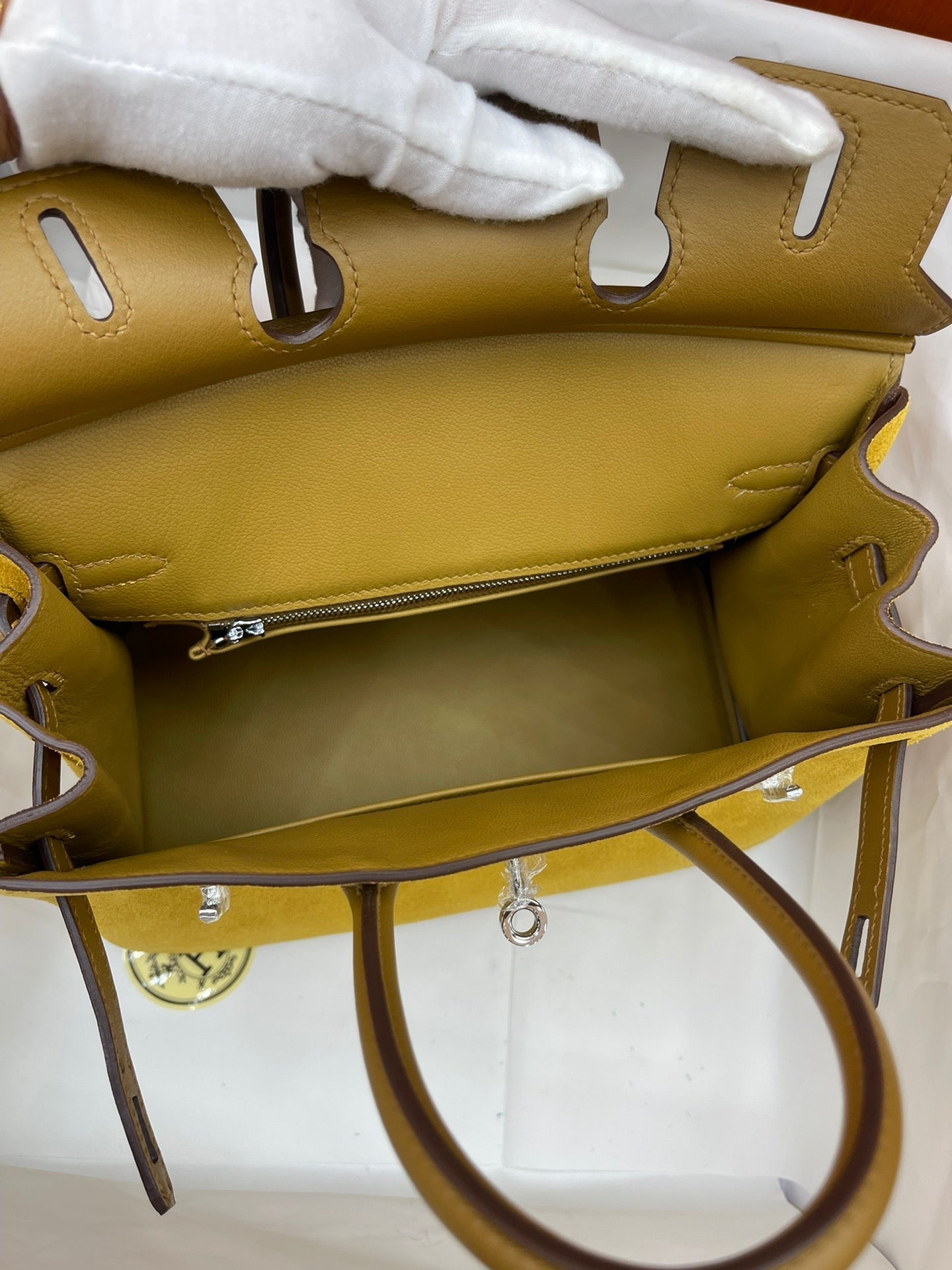 Mini Birkin 25cm Grizzly Edition in Weimaraner Beige & Suede (Silver Hardware)