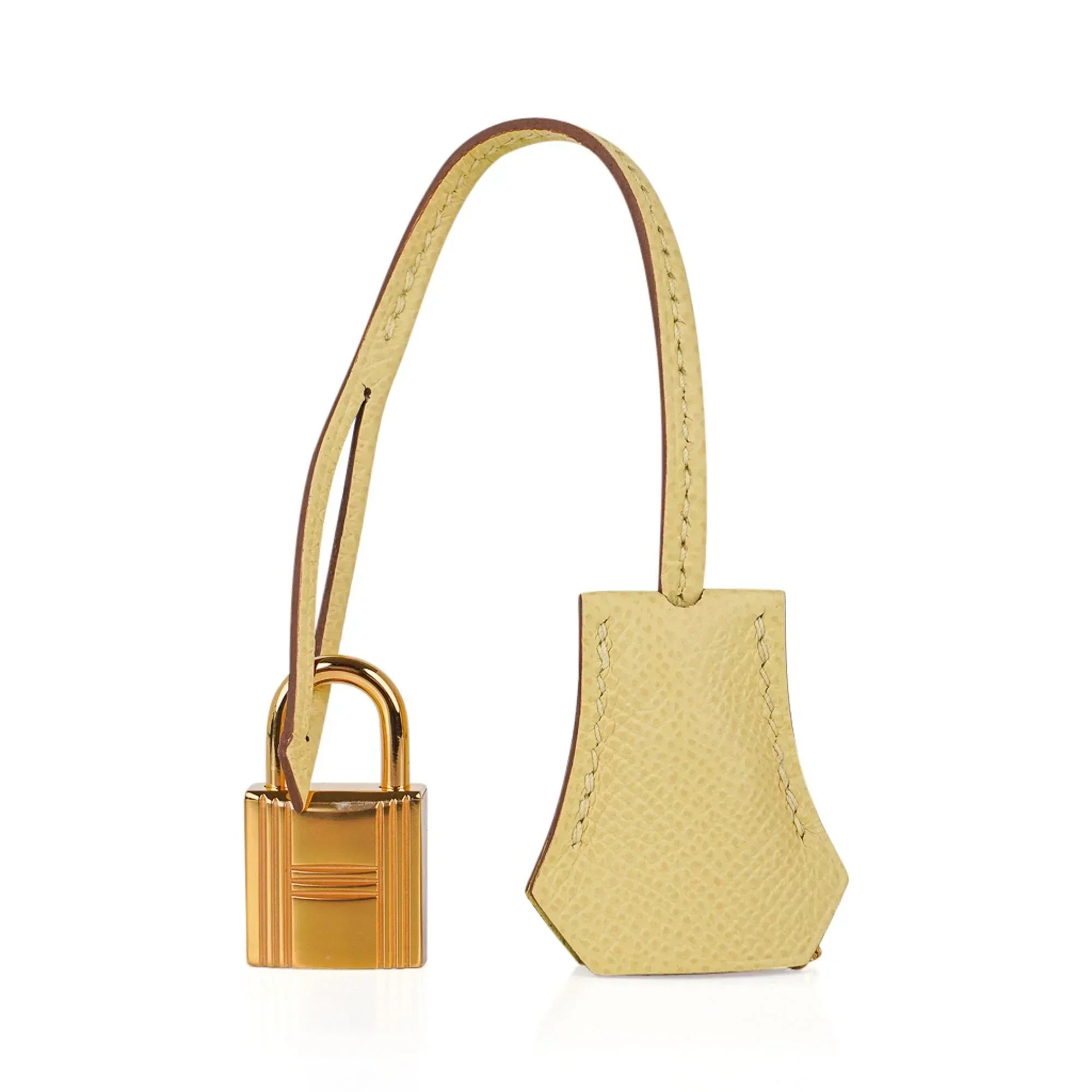 Kelly 25 Bag Jaune Poussin Epsom Gold Hardware