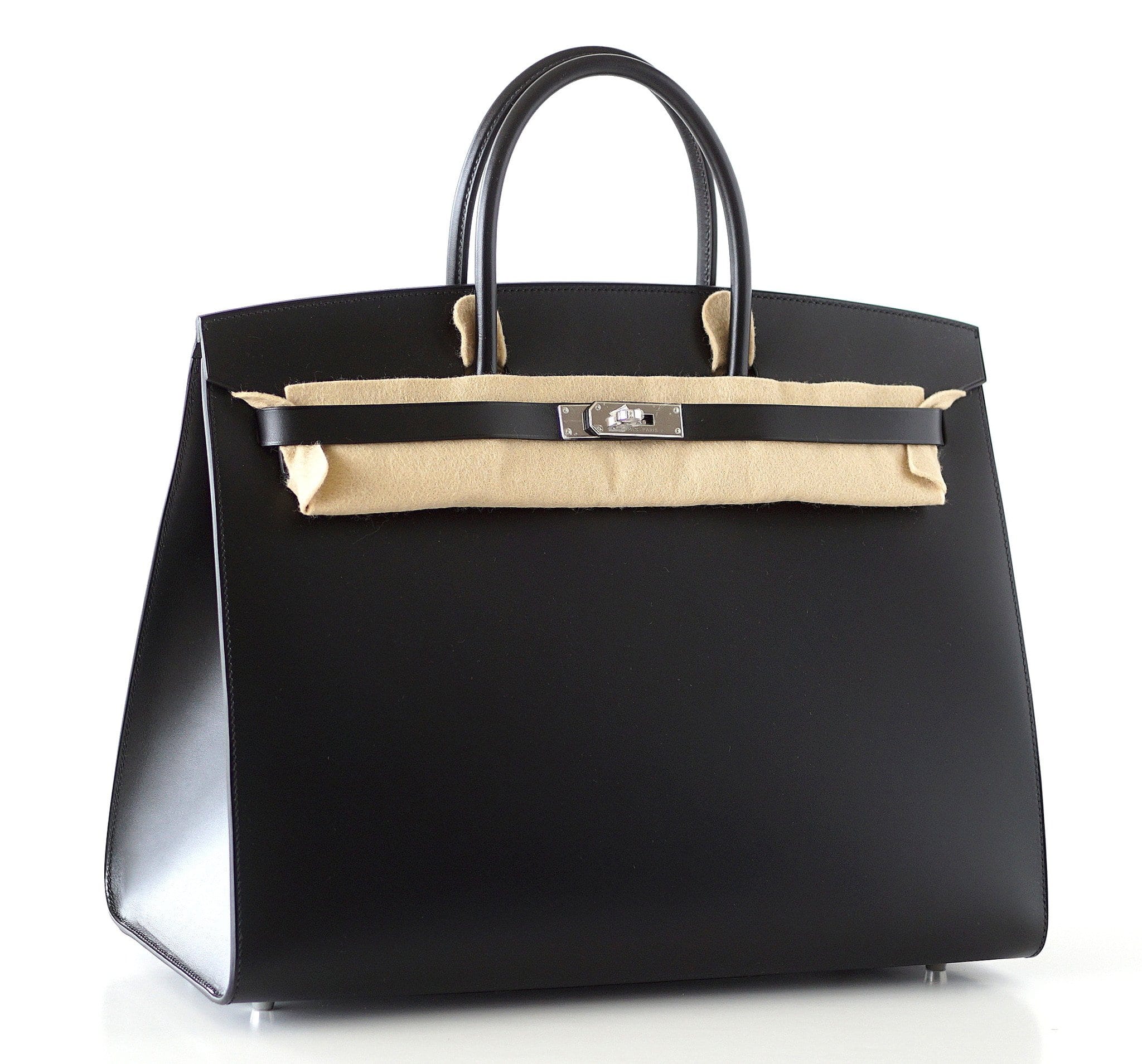 Birkin 40 Bag Sellier Black Vache Hunter/ Veau Evercalf Limited Edition
