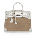 Birkin 35 Bag Grizzly Ghillies Gris Perle Gris Caillou Colour Limited Edition Rare