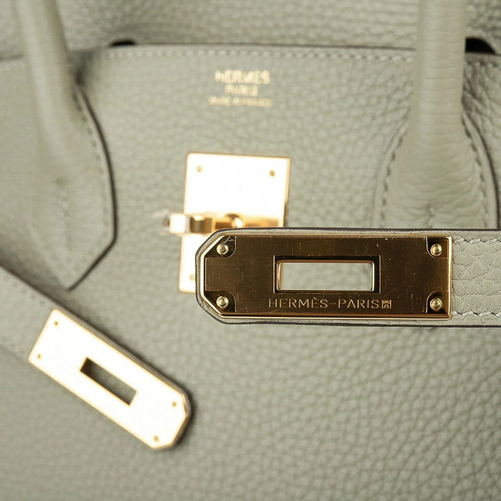 Birkin 30 Bag Sage (Sauge) Clemence Leather Gold Hardware