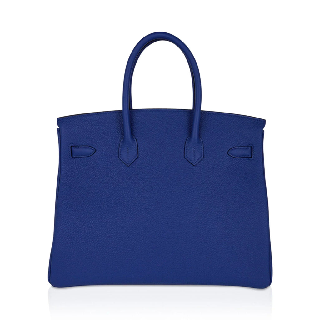 Birkin 35 Bag Blue de France Togo Leather with Palladium Hardware
