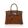 Limited Edition Birkin 30 Grizzly Bag Alezan Permabrass Hardware