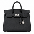 Birkin Retourne in Noir Togo Leather with Contrast Interior (Palladium Hardware)