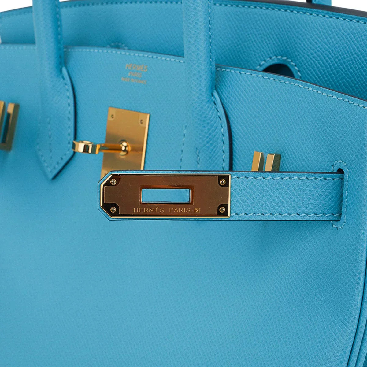 Birkin 30 Bag Blue du Nord Gold Hardware Epsom Leather