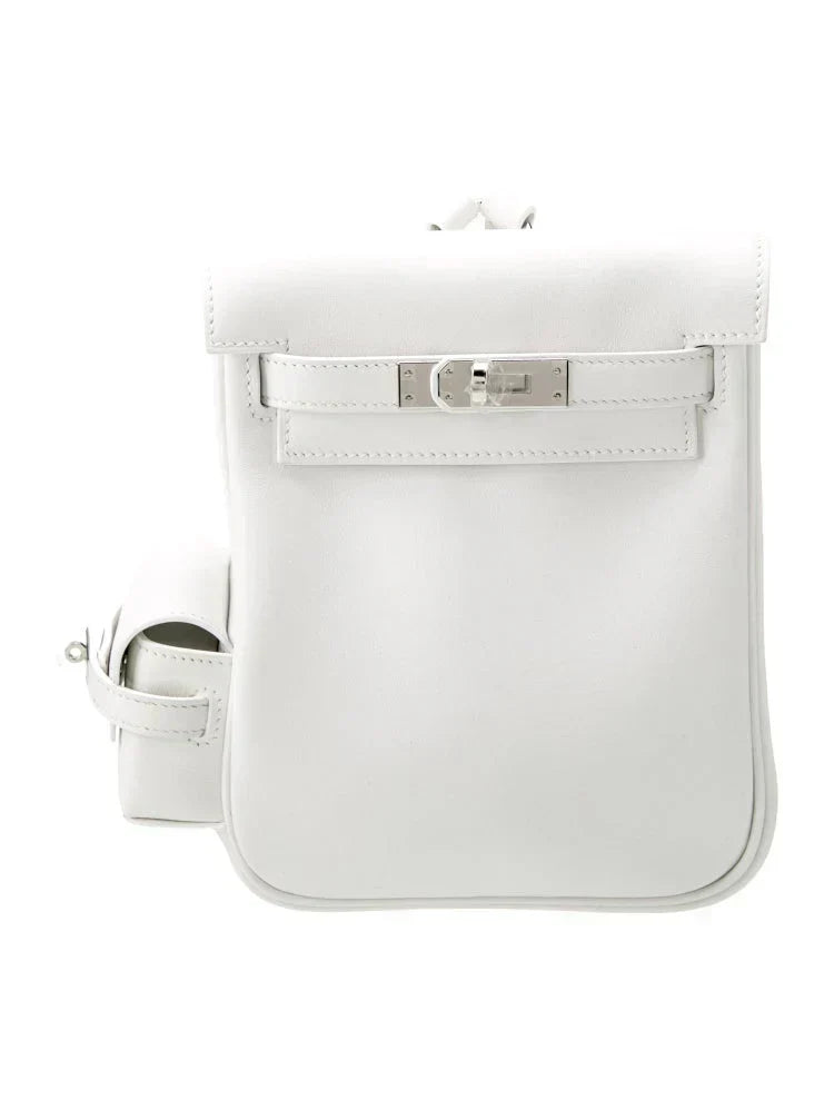 Kelly White Jump Backpack Palladium Hardware