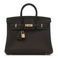 Birkin 25 Togo handbag is made of extremely soft calfskin