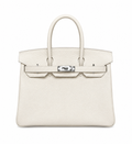 Birkin 30 Retourne in Craie Togo Leather (Palladium Hardware)