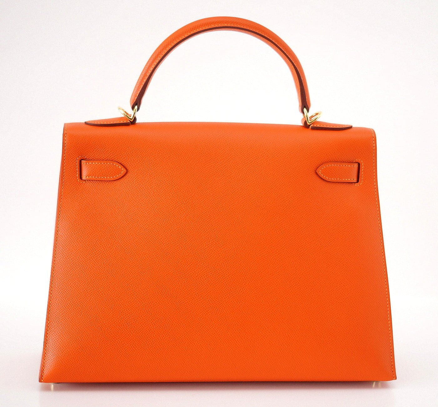Kelly 32 Bag Sellier Feu Lush Orange Epsom Gold Hardware