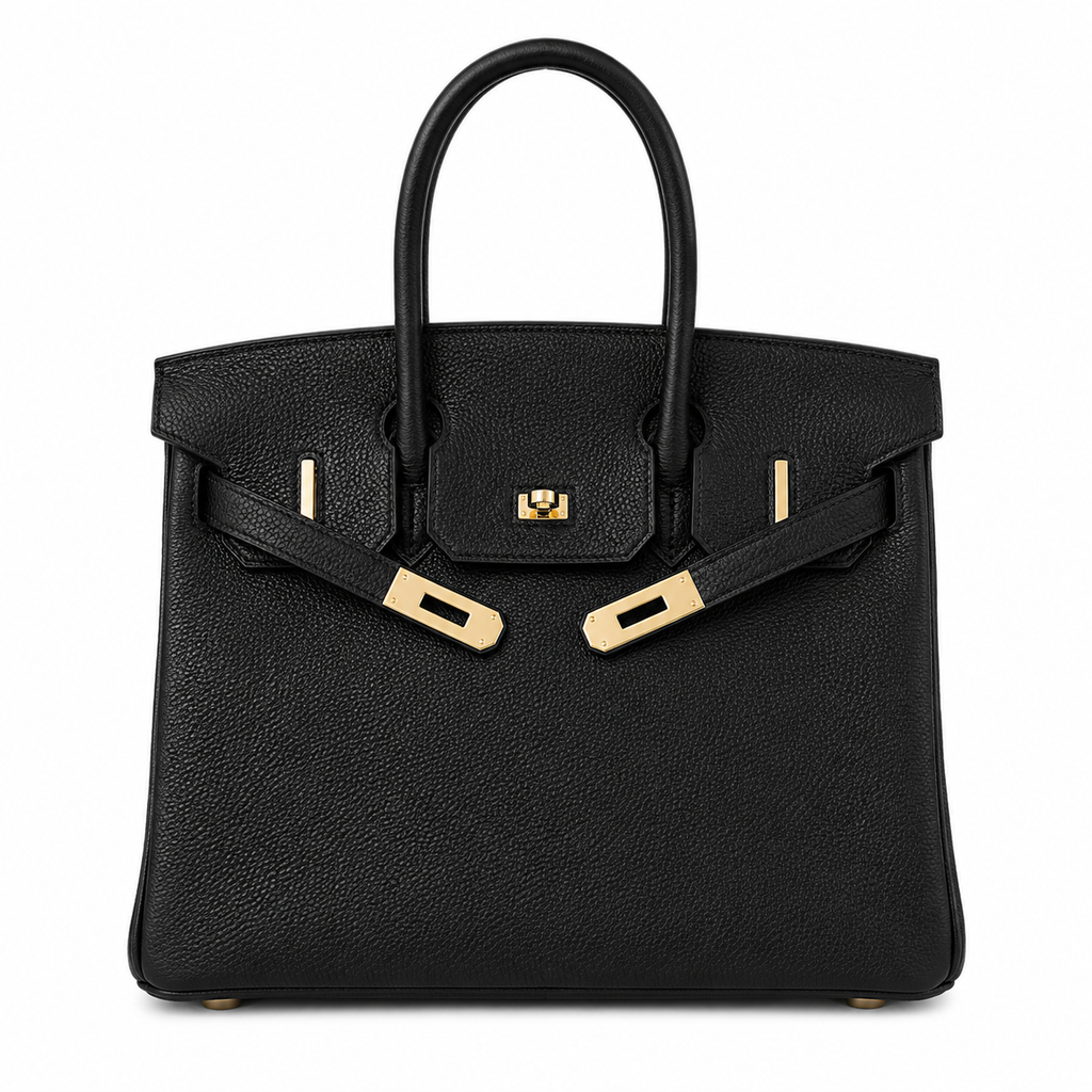 Birkin Retourne in Noir Togo Leather with Contrast Interior (Gold Hardware)