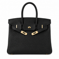 Birkin Retourne in Noir Togo Leather with Contrast Interior (Gold Hardware)