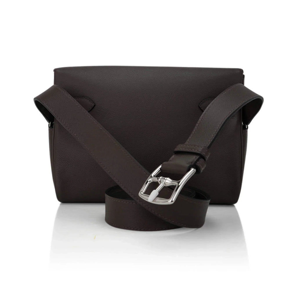 Kelly Messenger 25 Bag Ecorce Evercolor Leather with Palladium Hardware