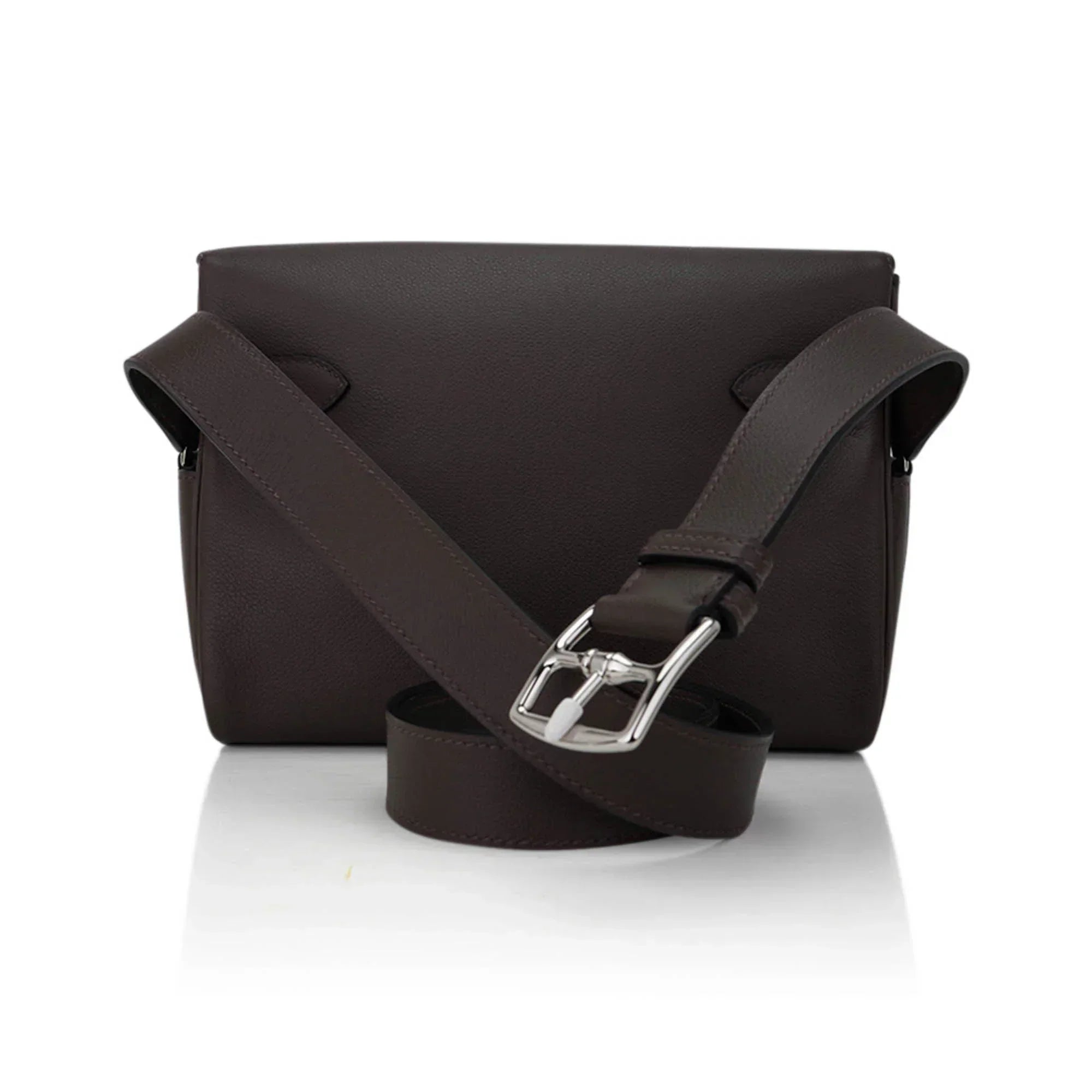 Kelly Messenger 25 Bag Ecorce Evercolor Leather with Palladium Hardware