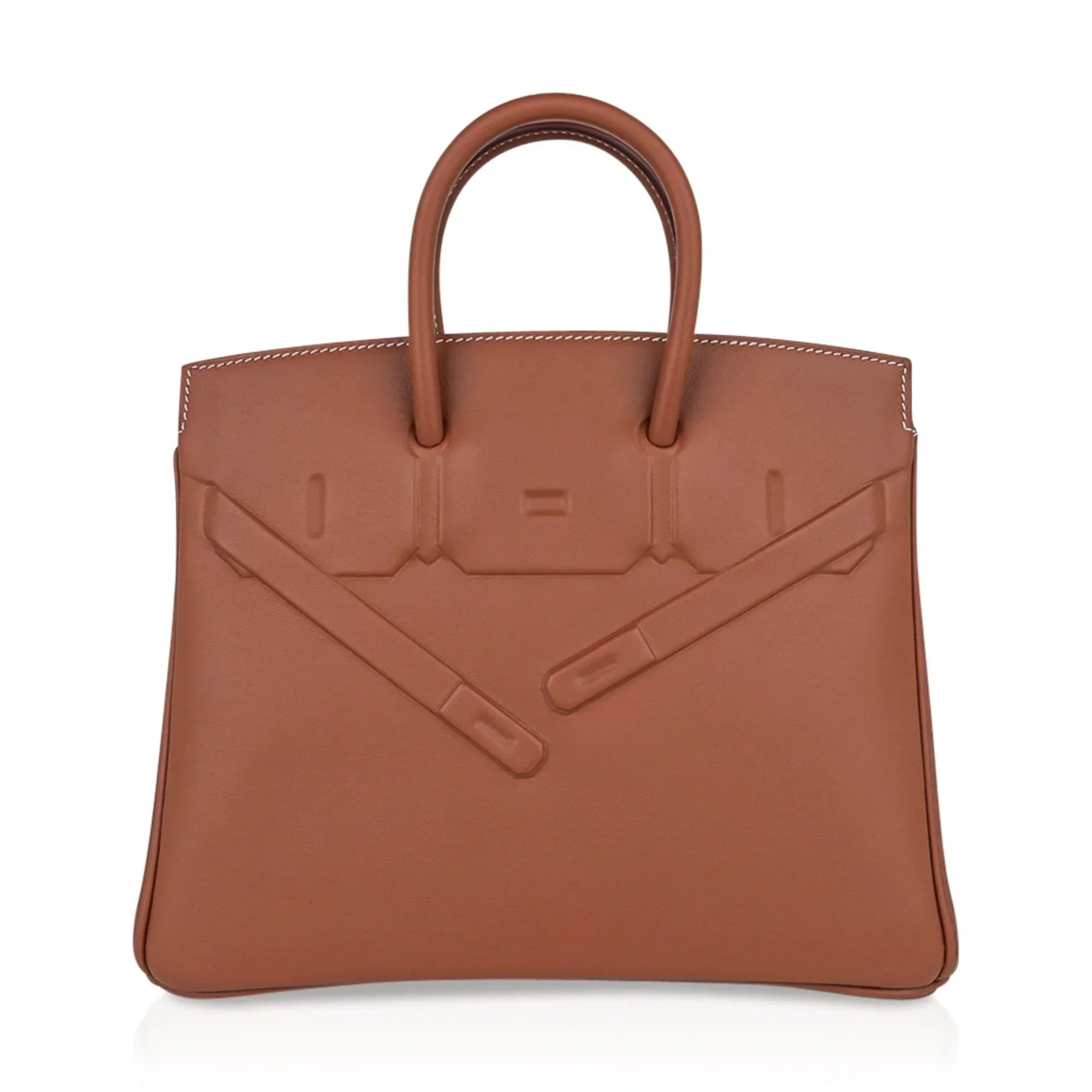Shadow Birkin 25 Bag Gold Evercalf Limited Edition