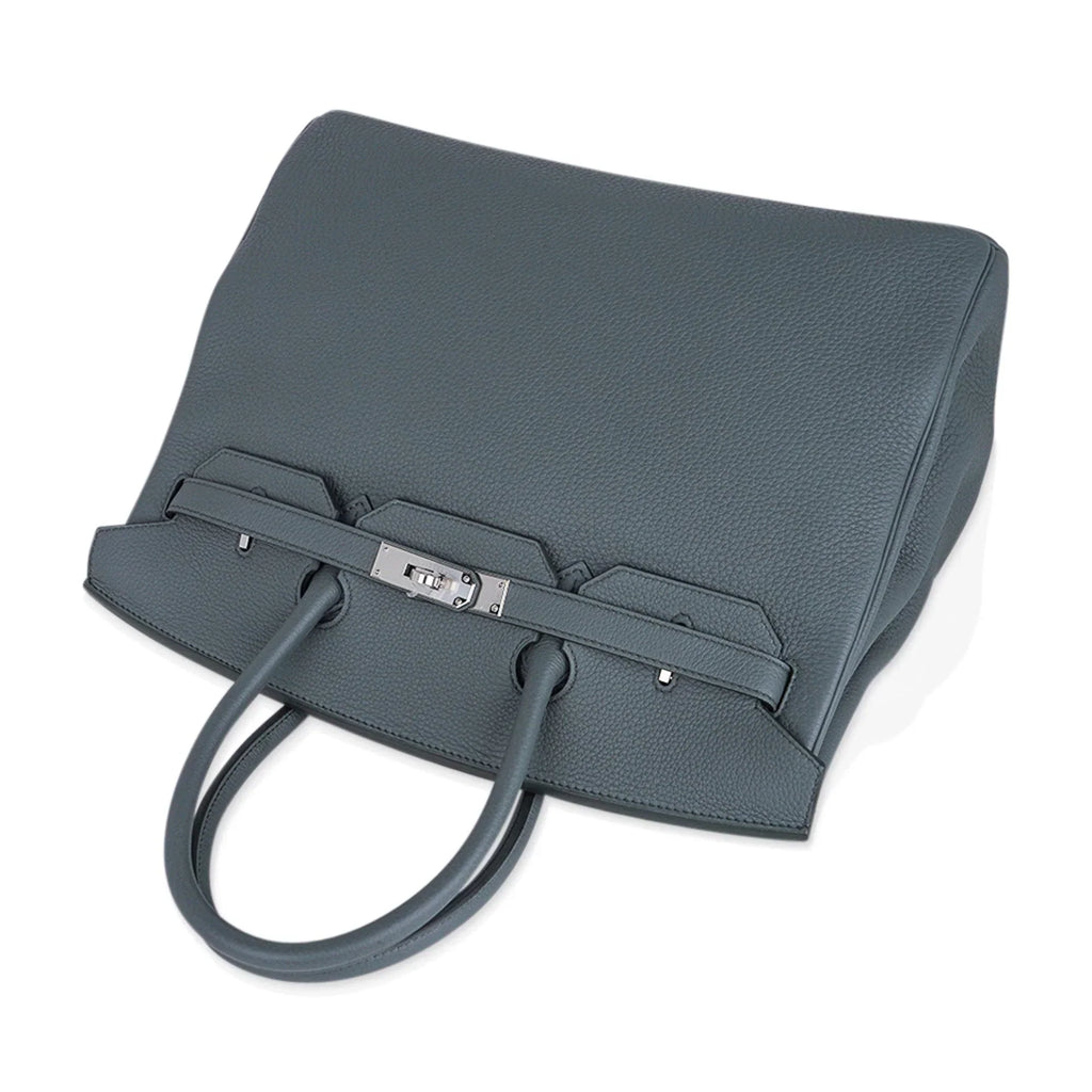 Birkin 35 Bag Vert Amande Togo Leather with Palladium Hardware