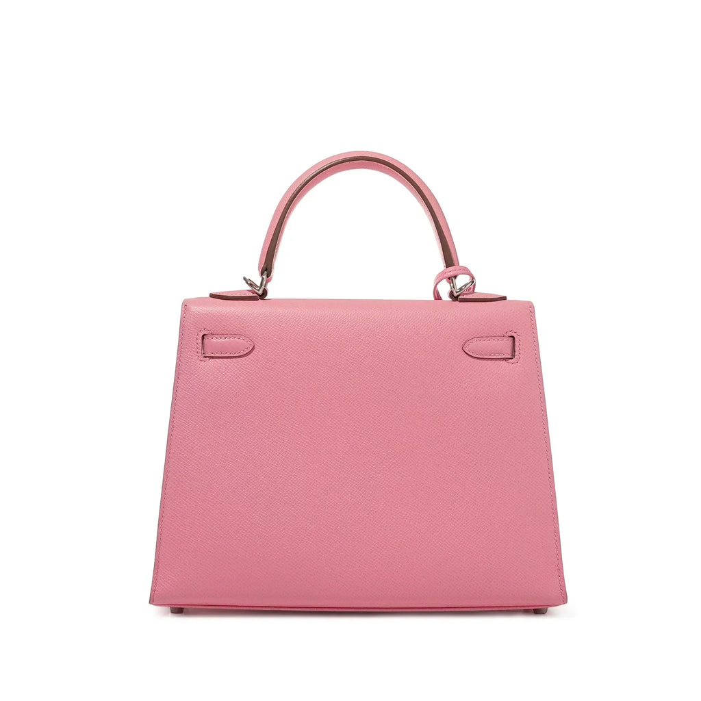 Kelly Rose Confetti Epsom Sellier Palladium Hardware
