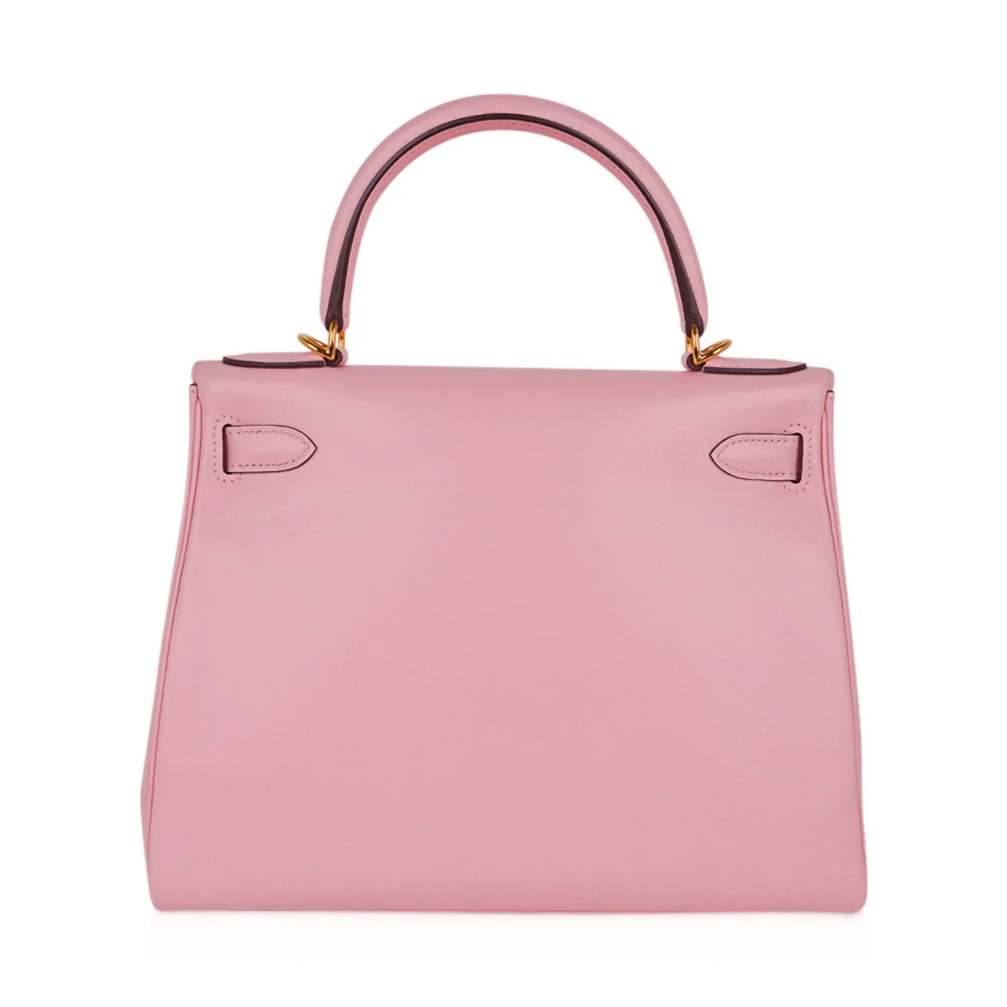 Kelly 28 Bag Rose Sakura Gold Hardware Swift Leather