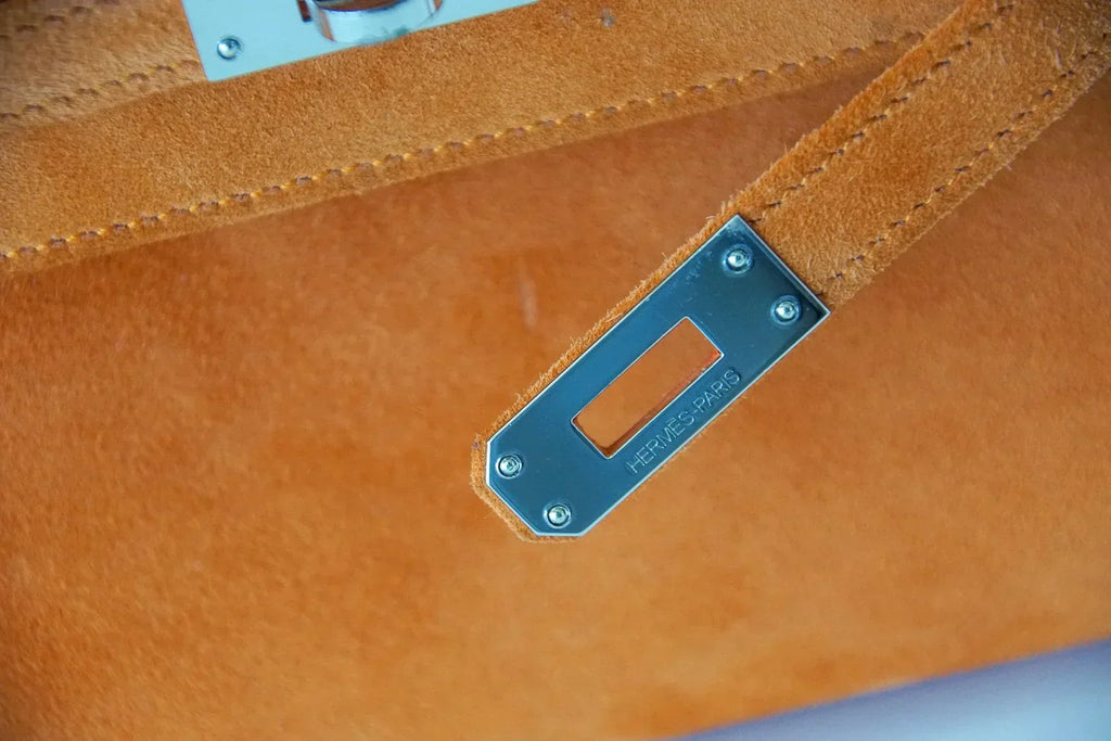 Kelly Pochette Rare Orange Doblis Palladium Hardware