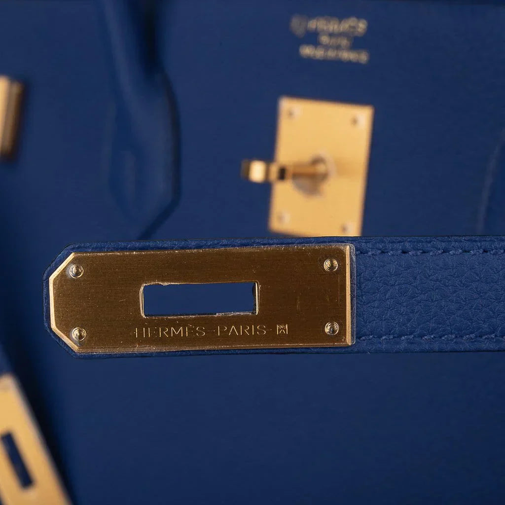 Birkin HSS 40 Bag Electric Blue / Rose Jaipur Brushed Gold Hardware