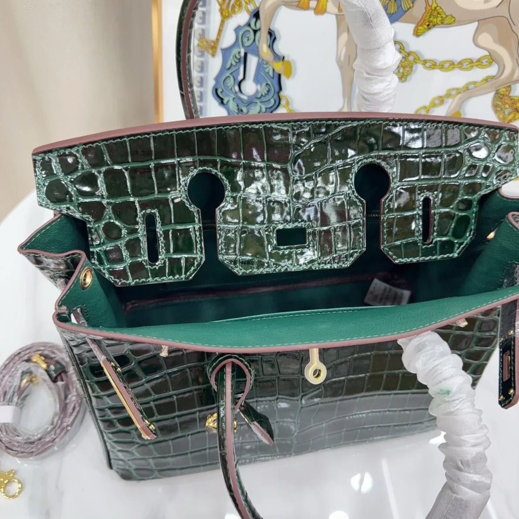 Birkin Vert Titien Matte Alligator Gold Hardware