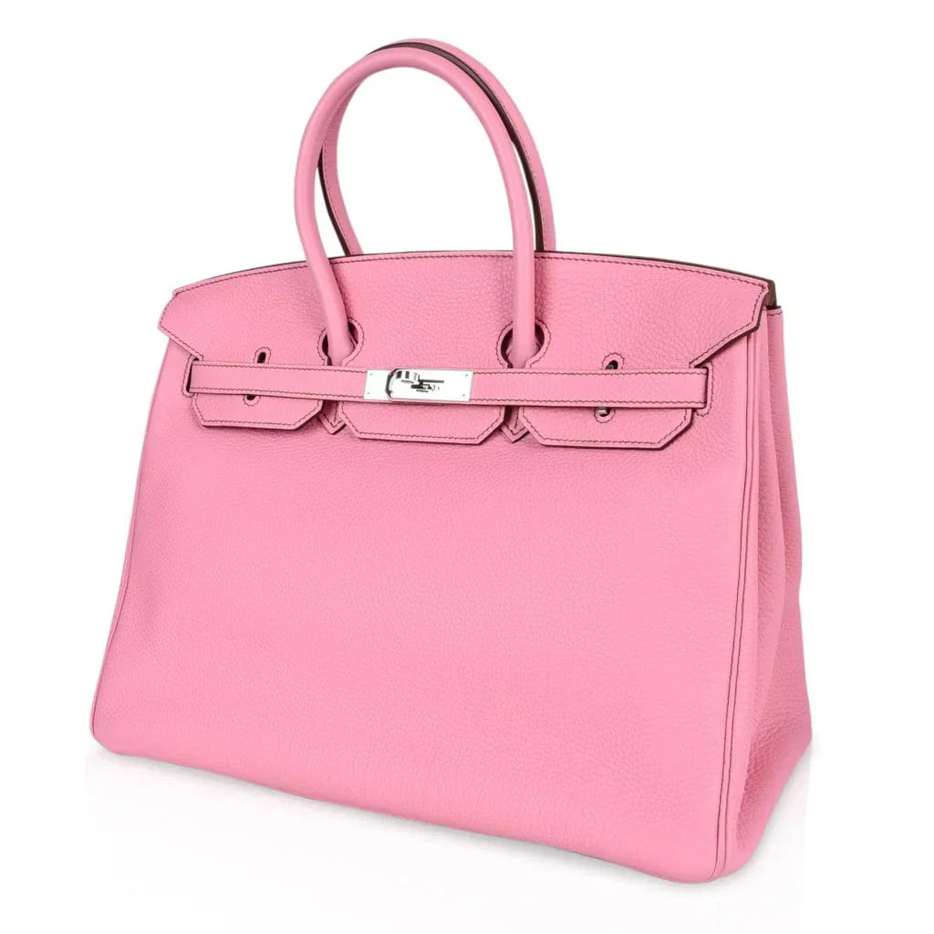 Birkin 35 Bag rare 5P Pink Togo Palladium Hardware