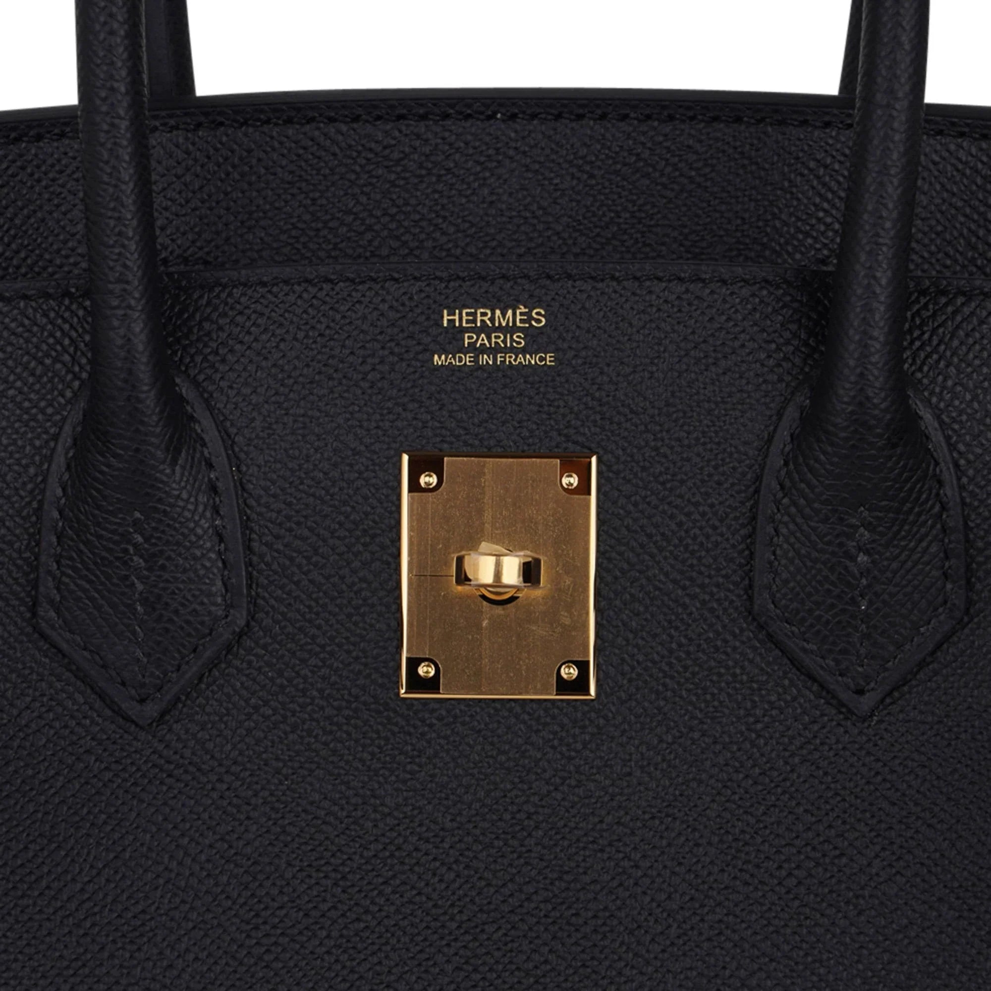 Birkin 30 Bag Black Gold Hardware Epsom Leather New w/ Box