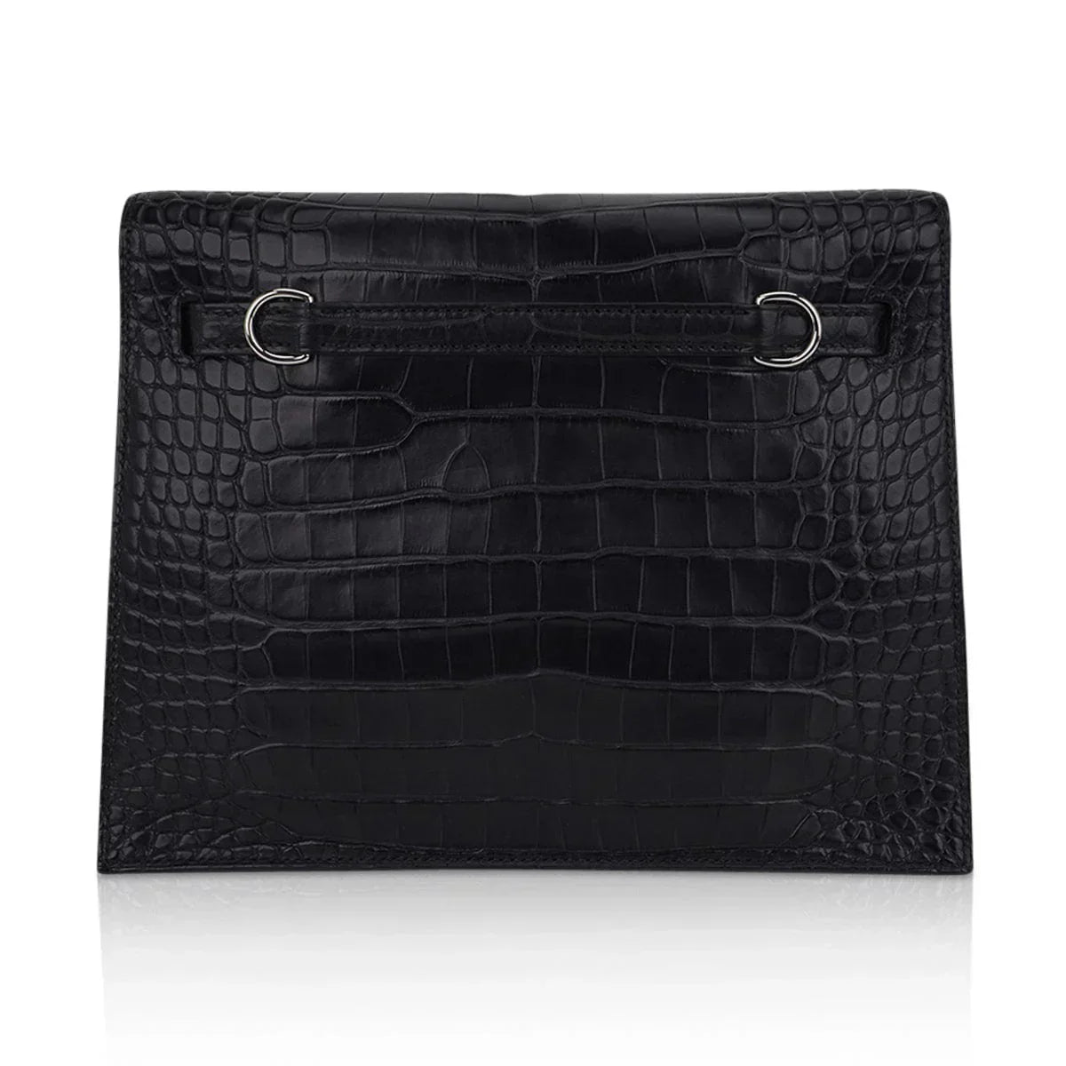 Limited Edition Kelly Danse Bag Matte Black Crocodile