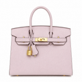 Birkin Style 25/30 Sellier in Rose Sakura Epsom Leather (Gold Hardware)