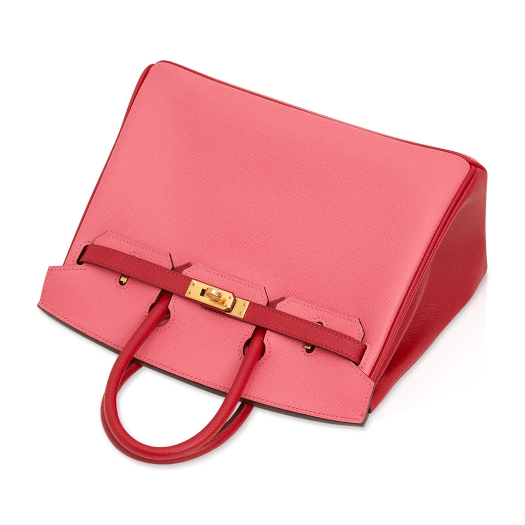 Birkin 25 HSS Bag Rose Azalee Rouge Casaque Epsom Gold Hardware