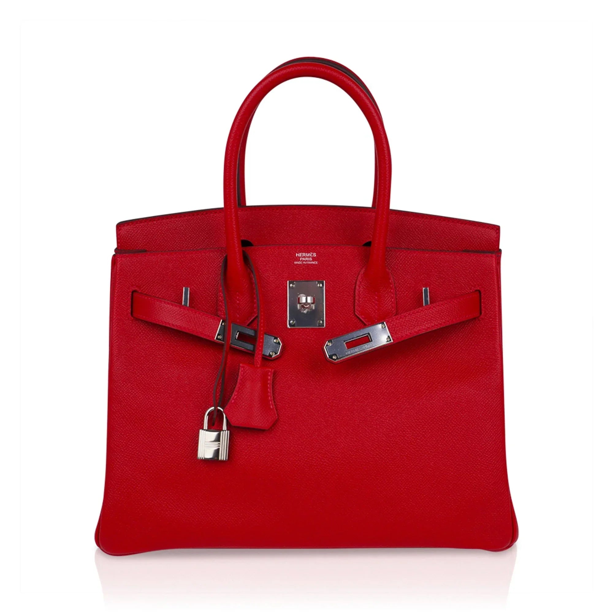 Birkin 30 Bag Rouge Casaque Epsom Leather with Palladium Hardware