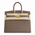 Birkin 25 Sellier 18 Etoupe Epsom Gold Hardware